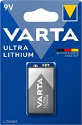 Батарейки VARTA ULTRA LITHIUM 9V BL1 Крона - (блистер 1шт) 4008496675265