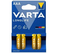 Батарейки VARTA LONGLIFE LR03 ААА BL4 (блистер 4шт) 4008496847075
