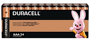 Батарейки Duracell Basic LR03 ААА мизинчиковые BL24 (блистер 24шт) 5000394160118