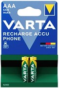 Аккумуляторы ПРЕДЗАРЯЖЕННЫЕ VARTA ААА Phone Power 550 мАч (блистер 2шт) 4008496808120