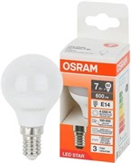Лампа светодиодная шарик LED LS CL P60 7W/840 4000K 220V E14 холодный свет Osram 4058075695955