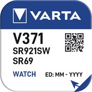 Батарейки серебряно-цинковые VARTA SR371 BL1 (блистер 1шт) 4008496245918