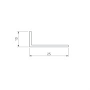 Уголок ARH-W25х10х1,2-6000 ANOD (Arlight, Алюминий) 052678
