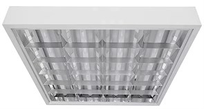 CSVT ЛПO 4хLED T8 1230х620х80 IP20 белый с зеркальным растром G13 без лампы 4610009390819