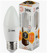 Лампа светодиодная ЭРА STD LED B35-7W-827-E27 7Вт свеча теплый белый свет Б0028479