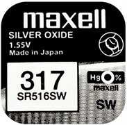 Батарейки серебряно-цинковые MAXELL SR516SW 317 12306Б