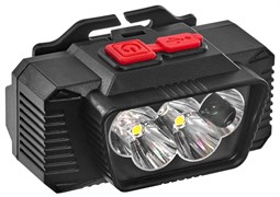 Фонарь аккумуляторный налобный FOCUSray 1312 18650 800 мАН 3,7V диоды 3W 890231   890231