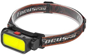 Фонарь аккумуляторный налобный FOCUSray 1309 акку 18650 1200 мАН 3,7V диод СОВ 3W 890200  890200