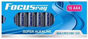 628311 FOCUSray SUPER ALKALINE ААА LR03/BOX10 1/24/48 батарейка (блистер 10шт) 628311