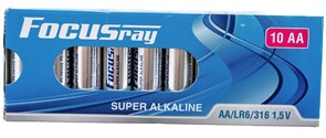 628335 FOCUSray SUPER ALKALINE LR6/BOX10 1/24/48 батарейка (блистер 10шт) 628335