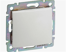 Выключатель 1-клавишный кнопочный Legrand VALENA DIY слоновая кость 695607