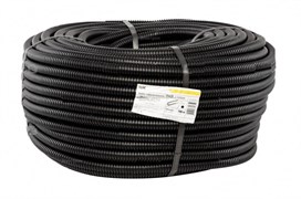 Труба гофрированная ПНД 20 мм с протяжкой черная (100 м) IEK CTG20-20-K02-100-1