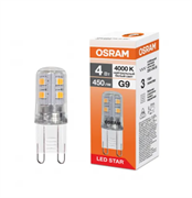 Лампа светодиодная капсула LSPIN 4W/840 220-240V CL G9 OSRAM 4099854323560