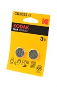 Kodak MAX Lithium CR2032 BL2(блистер 2шт) 16740