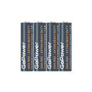 Батарейка GoPower R03 AAA Shrink 4 Heavy Duty 1.5V (4/60/1200)(в упаковке 4шт) 00-00015593