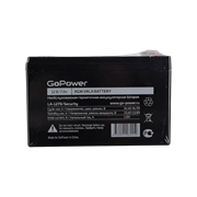 Аккумулятор свинцово-кислотный GoPower LA-1270/security 12V 7Ah клеммы T1/ F1 (1/5) 00-00021454