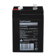 Аккумулятор свинцово-кислотный GoPower LA-645/security 6V 4.5Ah клеммы T1/ F1 (1/20) 00-00015321