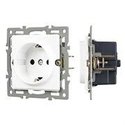 Механизм электрической розетки SCT-GP-MEU-PL-WH (250V, 16A) (Arlight, -) 043739