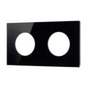Рамка стеклянная FRM-GLARE-GC-2-BK (Arlight, -) 043836