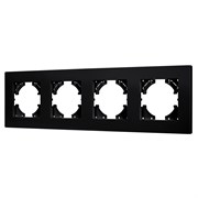 Рамка пластиковая FRM-PERIO-PL-4-BK (Arlight, -) 049759