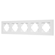Рамка пластиковая FRM-PERIO-PL-5-WH (Arlight, -) 049762