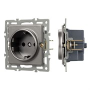 Механизм электрической розетки SCT-GP-MEU-PL-GR (250V, 16A) (Arlight, -) 043741