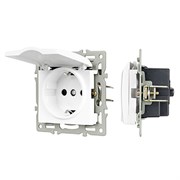Механизм розетки влагозащищённый SCT-MCP-PL-WH (250V, 16A) (Arlight, -) 043745
