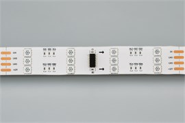 Лента SPI-5000SE 12V RGB (5060, 480 LED x3,1812) (Arlight, Закрытый, IP65) 024149
