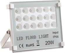 Светильник STR-FIRE REF 20W 4200K IP65 60*60гр 230V SMD 2200Лм PF?0.9 белый -  уличный светодиодный   FL-2000000294193