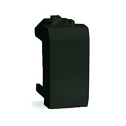 Заглушка 1мод черная ДКС 77616N