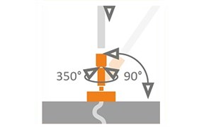 Держатель шарнир потолочный PEN JC100 (Arlight, Металл) 017293-1