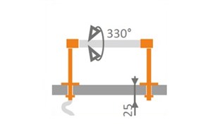 Держатель выносной винтовой PEN JT100 (Arlight, Металл) 017289-1