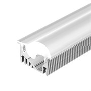 Профиль с экраном ALU-ASYMETRIC-2000 ANOD+FROST LENS (Arlight, Алюминий) 019270-1