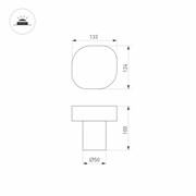 Светильник LGD-SWAMP-BOLL-H100-7W Warm3000 (GR, 93 deg, 230V) (Arlight, IP65 Металл, 3 года) 030002-1