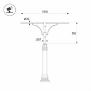 Кронштейн OXOR-SB1-2 BLACK (Arlight, Сталь) 051632