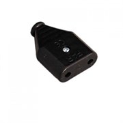 Штепсель плоский черный FARF44B  F44B