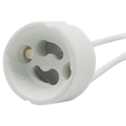 Ecola base GU10 патрон керамический с проводами 2*8cm (1 из уп. по 48) AB10LWEAY