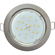 Светильник Ecola GX53 H4 Downlight without reflector_satin chrome ( ) 38х106 (к+) FS53H4ECB