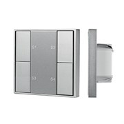INTELLIGENT ARLIGHT Кнопочная панель DALI-201-23-1G-4SC-IN Silver (BUS, Frame) (IARL, IP20 Металл, 3 года) 048184