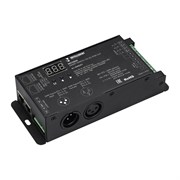 INTELLIGENT ARLIGHT Декодер SMART-DMX512-104-83-RDM-SUF (12-48V, 4x8A, XLR3/RJ45) (IARL, IP20 Металл, 5 лет) 023823(1)
