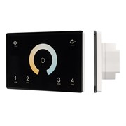 Панель Sens SMART-P81-MIX Black (230V, 4 зоны, 2.4G) (Arlight, IP20 Пластик, 5 лет) 028401-1