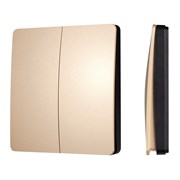 INTELLIGENT ARLIGHT Кнопочная панель KINETIC-801-22-2G-WP-SUF Gold (No battery, IP67, 433Mhz) (IARL, IP67 Пластик, 3 года) 043313-1