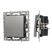 Механизм выключателя одноклавишный проходной SWT-MKP1-PL-GR (250V, 16A) (Arlight, -) 043716