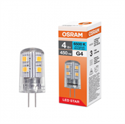 Лампа светодиодная капсула Osram LSPIN 4W/865 220-240V CL G4  4099854323324