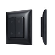 INTELLIGENT ARLIGHT Кнопочная панель SMART-RF-801-22-1G-DIM-SUF Black (3V, 2.4G) (IARL, IP20 Пластик, 5 лет) 059068