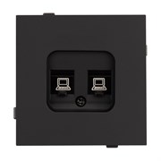Механизм компьютерной розетки двойной SCT-TENDO-MPC2-SFPL-BK (RJ-45, CAT6) (Arlight, -) 054595
