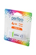 PERFEO PF-C11W004 USB 4GB C11 белый BL1(блистер 1шт) 18485-1