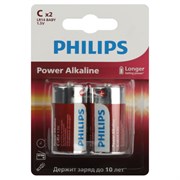 Батарейки PHILIPS Power Alkaline LR14P2B/51 LR14 BL2(блистер 2шт) 20066-1