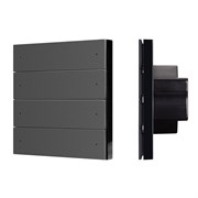 INTELLIGENT ARLIGHT Кнопочная панель SMART DALI-301-22-8K-D2-IN Black (BUS, Frameless) (IARL, IP20 Пластик, 5 лет) 060974