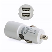 Адаптер/блок питания автомобильный ROBITON TwinUSB1000/Auto 2100мА с 2 USB входом (12-24V) BL1(блистер 1шт) 13776